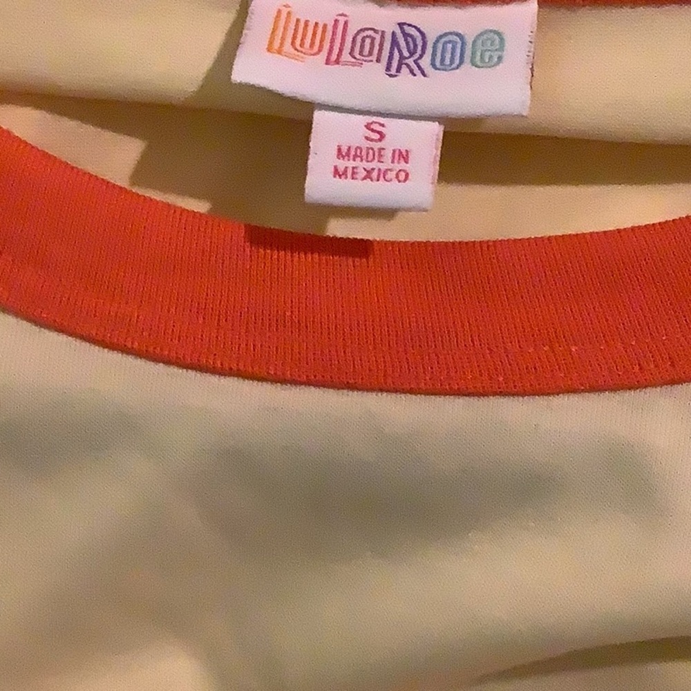 NWT Lula Roe Ringer Tee - Picture 2 of 4